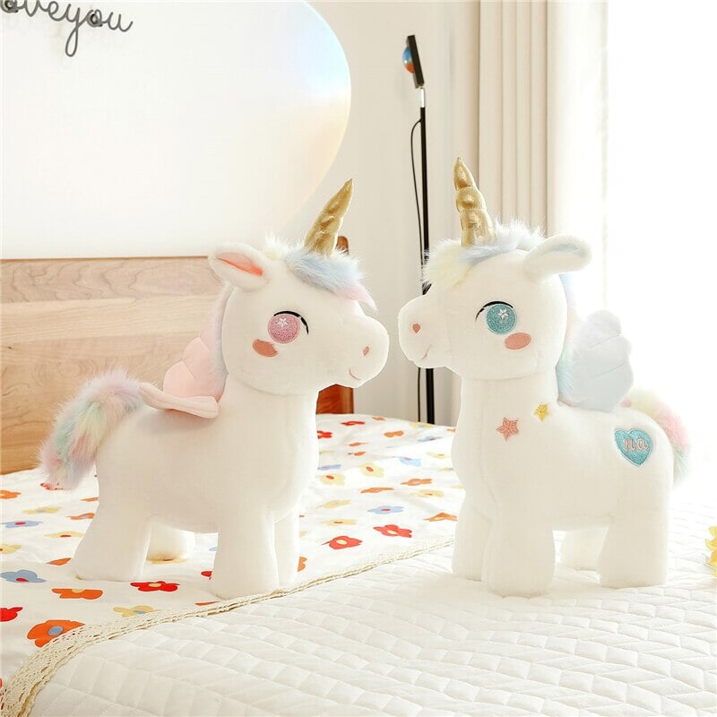 Brehn | Weißer traumhafter Einhorn-Pony-Plüschie