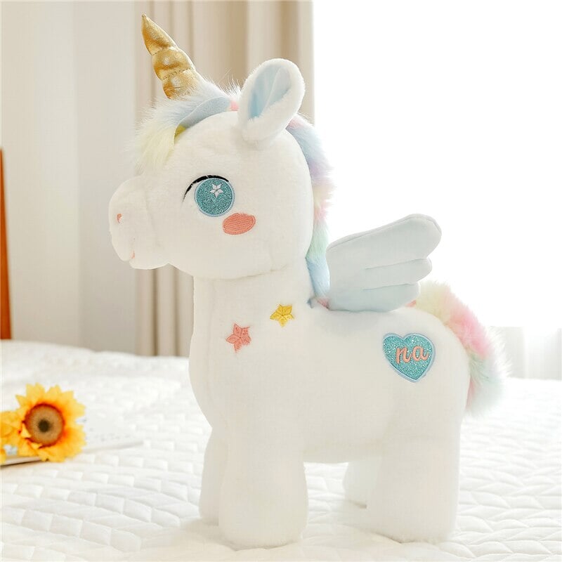 Brehn | Weißer traumhafter Einhorn-Pony-Plüschie