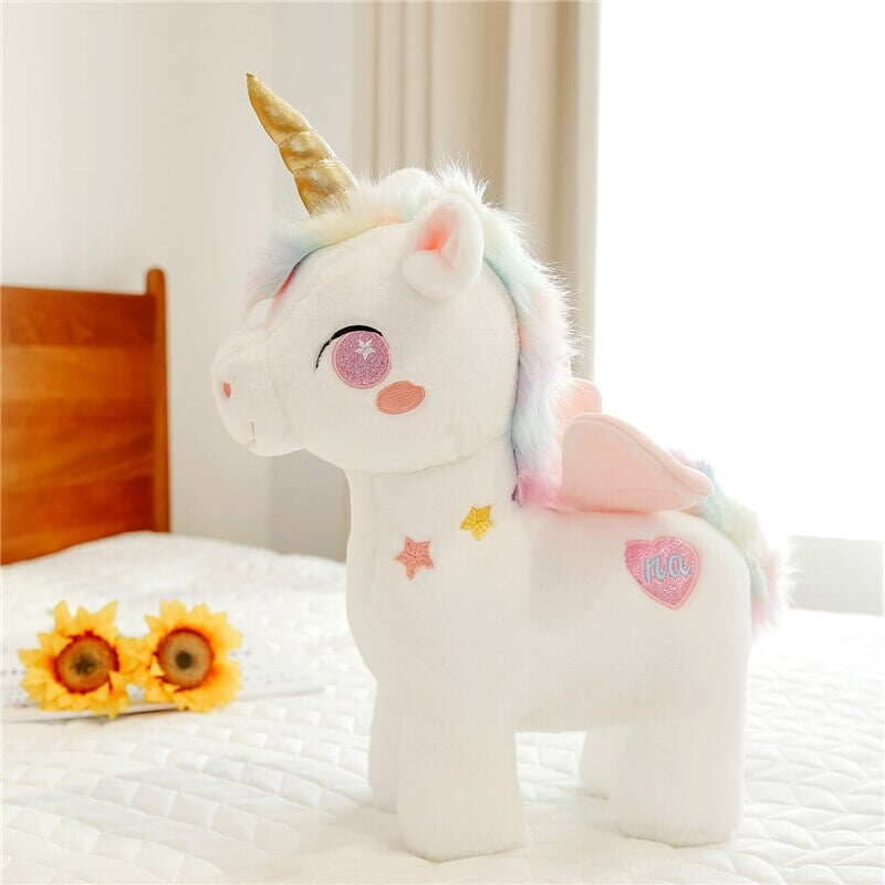 Brehn | Weißer traumhafter Einhorn-Pony-Plüschie