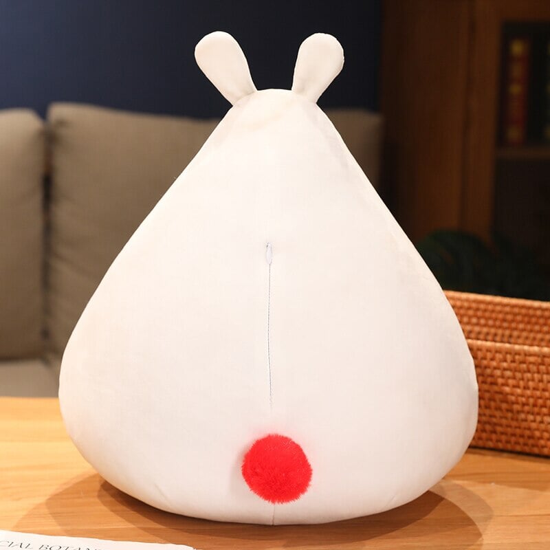 Brehn | Zuki der weiße Hase Plüschfigur mit Mini-Gesicht