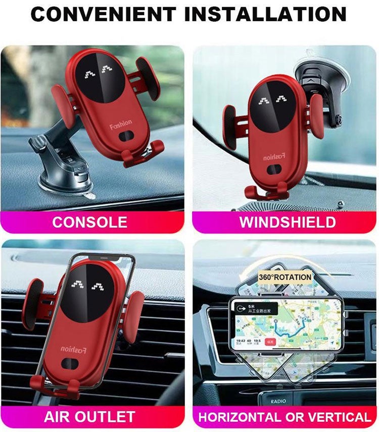 Smart Wireless Auto-Sensing Auto Telefon Halter Ladegerät | Brehn