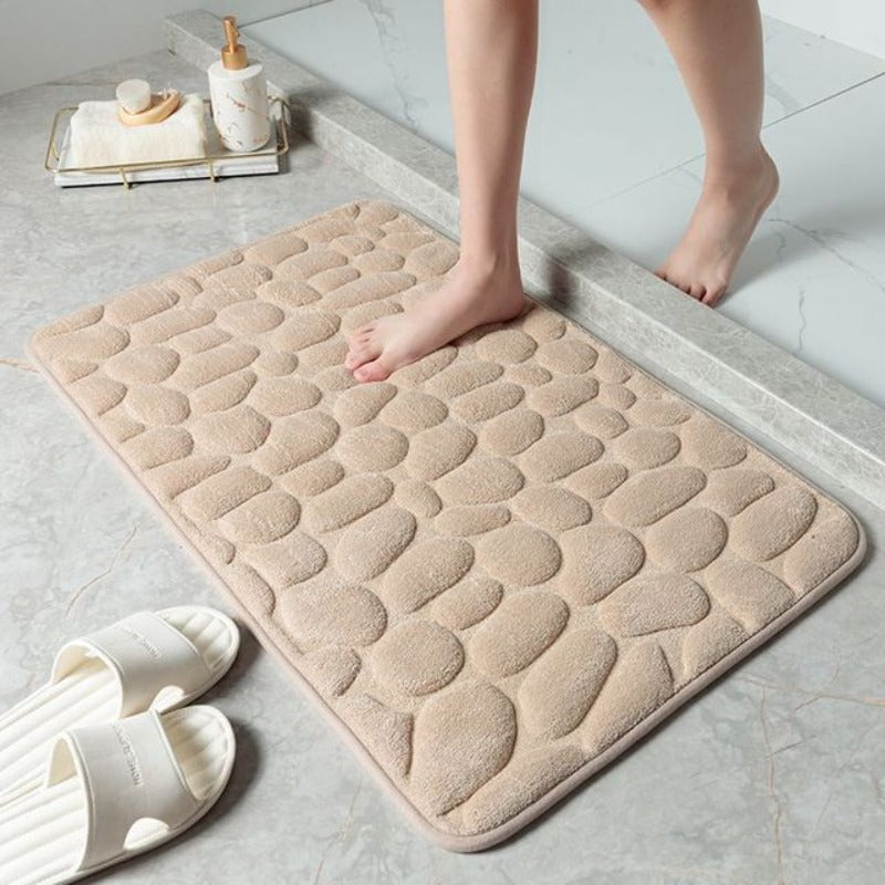 Pebble Design Badezimmermatte mit Memory Foam
