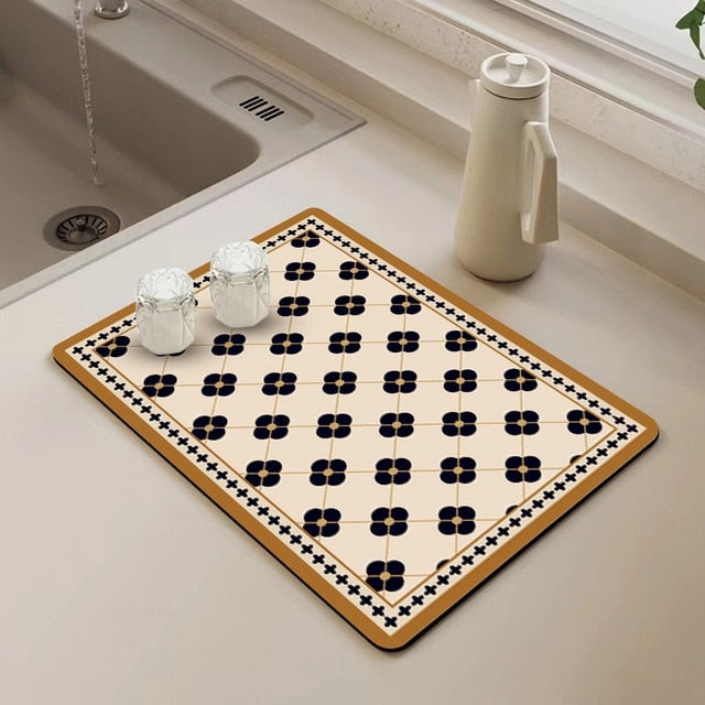 Küchenablaufmatte Absorbierende Trocknungsmatte Tischschutzunterlage | Brehn