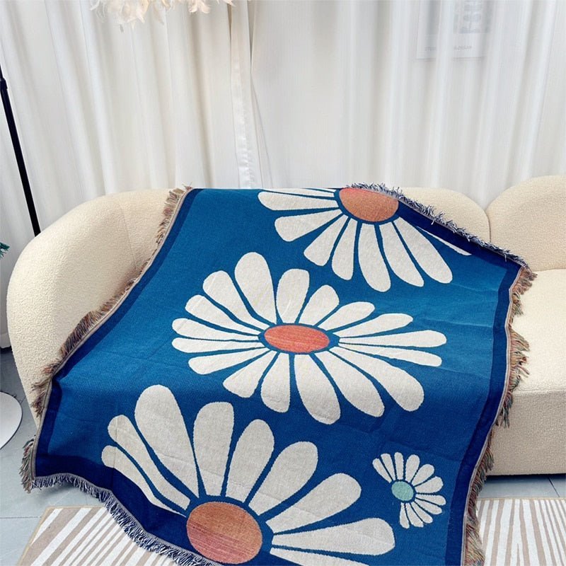 Gestrickte Jacquard-Wurfdecke für gemütliche Wohnkultur | Brehn