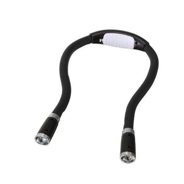Tragbare Nackenlampe mit LED zum Stricken, Häkeln und Lesen – Freihändiges Licht