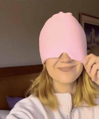HeadRelax Warm-Kalt Therapie Maske – Lindert Migräne & Kopfschmerzen sofort | Brehn