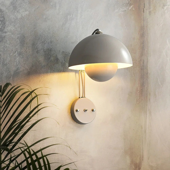 Pilz-Wandlampe für Schlafzimmer - LED Nachtlicht mit Pilz-Design | Brehn