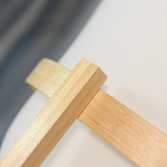 Japanische Holz-Bettlampe mit Glasstein-Schirm | Brehn