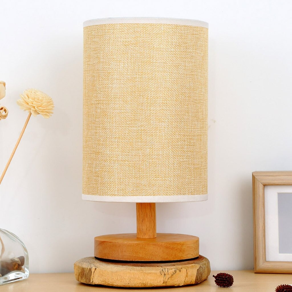 Skandinavische Holz-Nachttischlampe mit Touch Control Design | Brehn