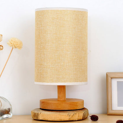Skandinavische Holz-Nachttischlampe mit Touch Control Design | Brehn