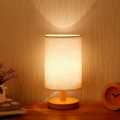 Skandinavische Holz-Nachttischlampe mit Touch Control Design | Brehn