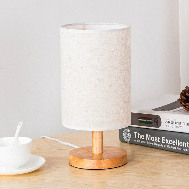 Skandinavische Holz-Nachttischlampe mit Touch Control Design | Brehn