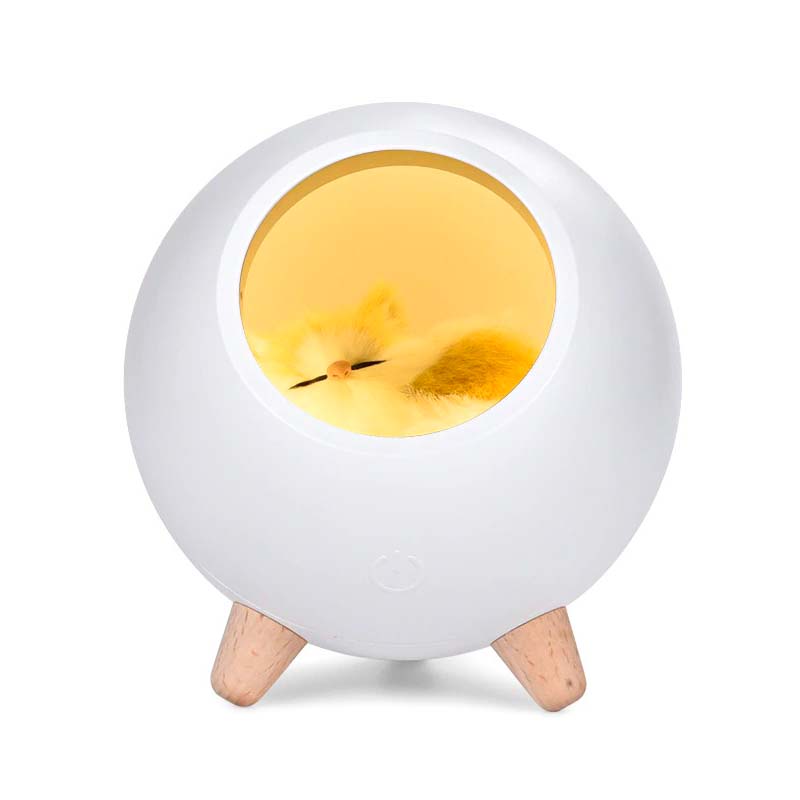 Kat kabellose Kinder Nachttischlampe - Wiederaufladbares süßes Design | Brehn