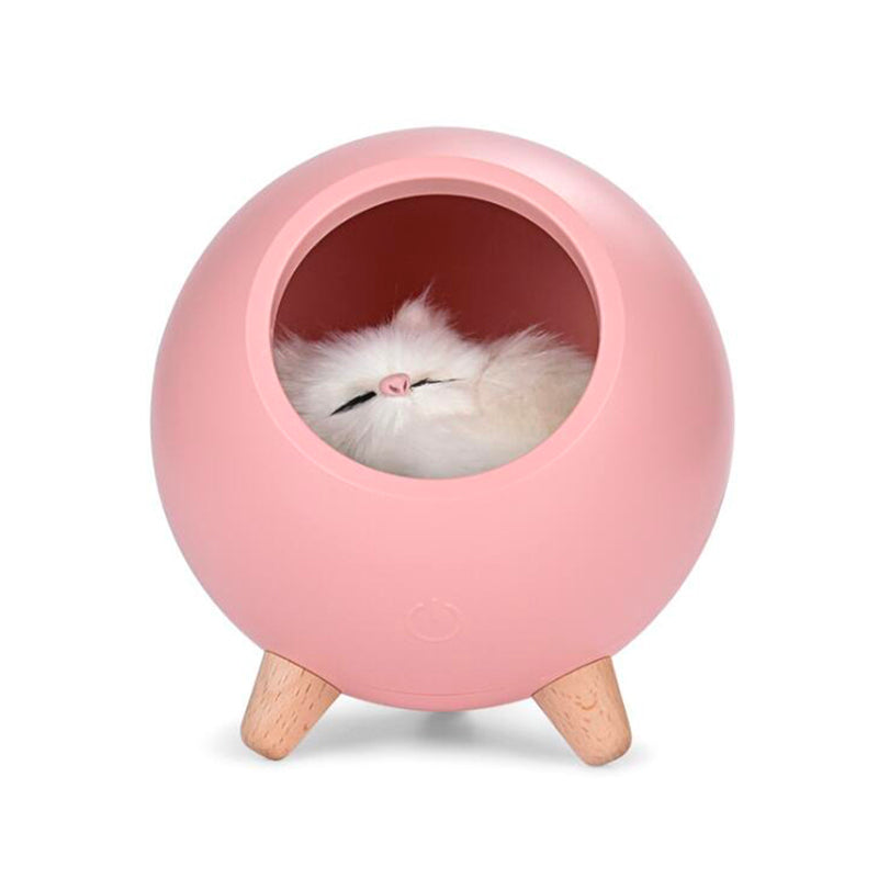 Kat kabellose Kinder Nachttischlampe - Wiederaufladbares süßes Design | Brehn