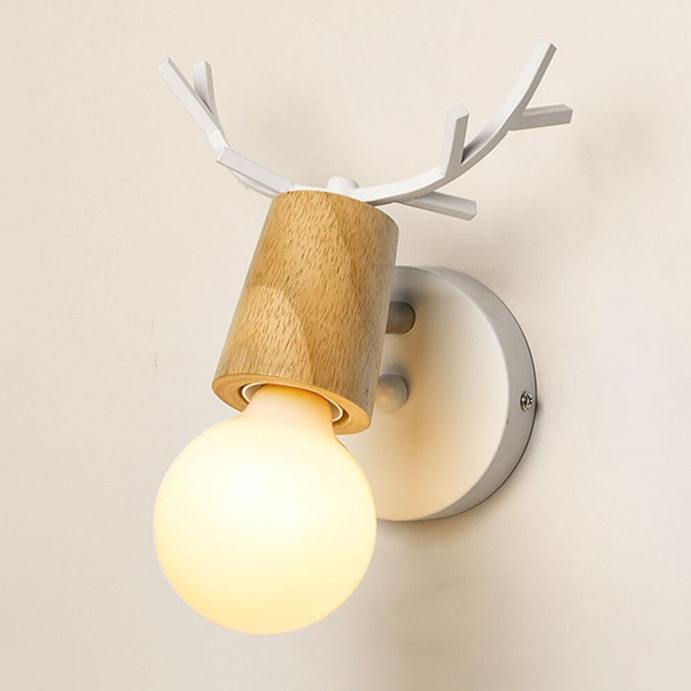 Deer Antler Wand Nachttischlampe Wandleuchte im nordischen Stil Design | Brehn