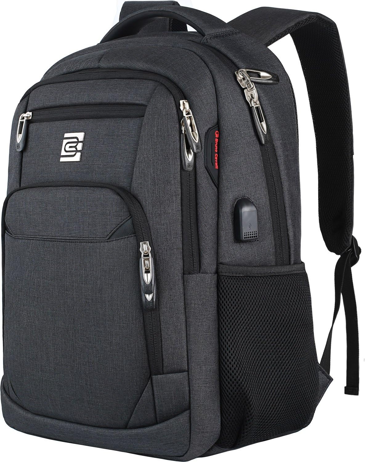 Slim Anti-Diebstahl Laptop Rucksack mit USB-Ladeanschluss | Brehn