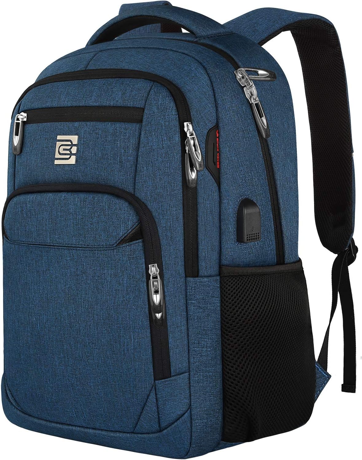Slim Anti-Diebstahl Laptop Rucksack mit USB-Ladeanschluss | Brehn