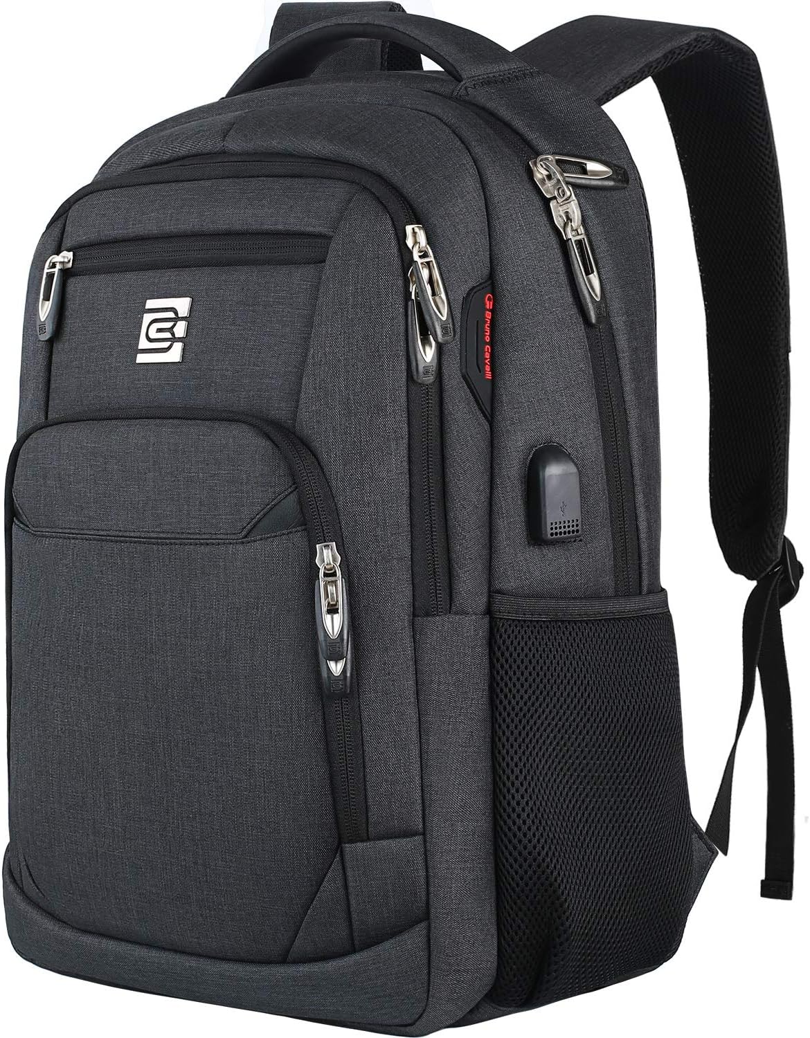 Slim Anti-Diebstahl Laptop Rucksack mit USB-Ladeanschluss | Brehn
