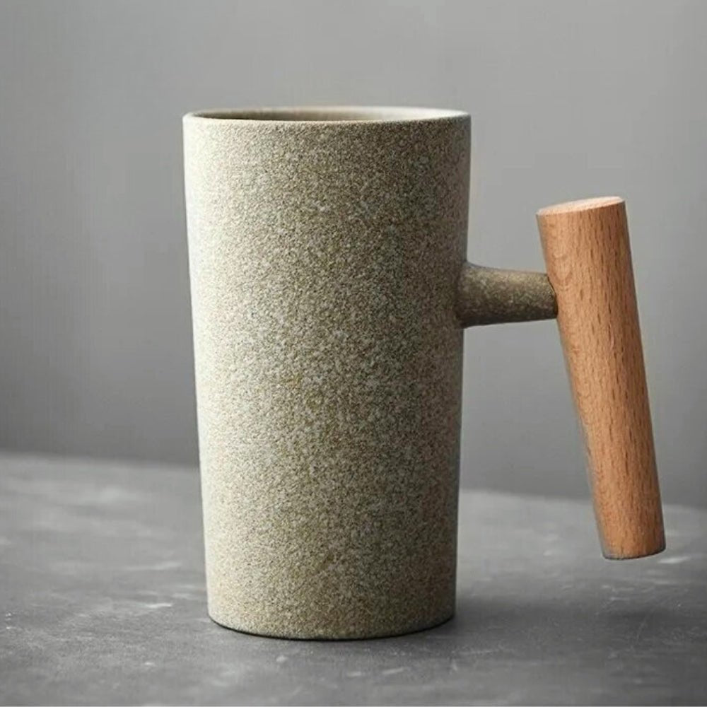 LATTECRAFT – Nordic Earth Latte Cups, handgefertigte Keramik-Kaffeebecher mit ergonomischem Griff