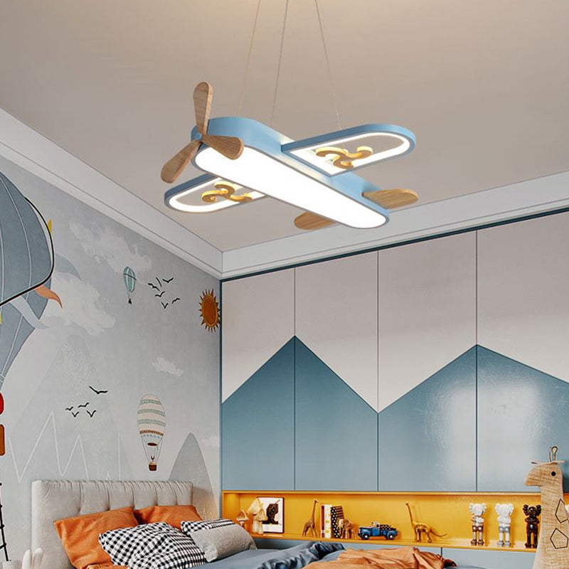 Brehn | LED Flugzeug Kinderzimmer Pendelleuchte - SkyFlyer