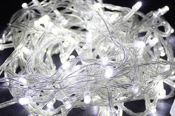 LED-Lichterkette Solarzellenbetrieben mit 100 LED (mehrere Farben) - 9 Meter | Brehn