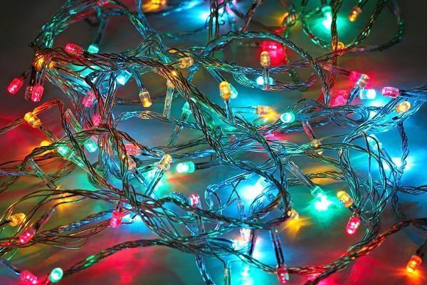 LED-Lichterkette Solarzellenbetrieben mit 100 LED (mehrere Farben) - 9 Meter | Brehn