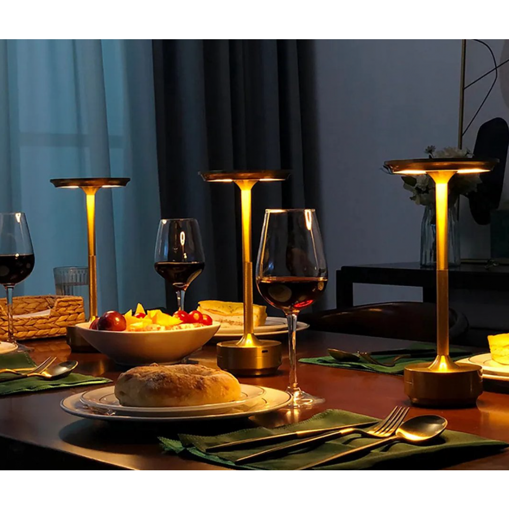 ClarityGlow Luxus Edition | Kabellose LED Tischlampe | Brehn