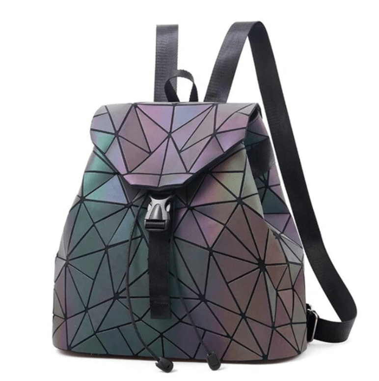 Reflektierender Farbwechselnder Geometrischer Rucksack für Frauen | Brehn