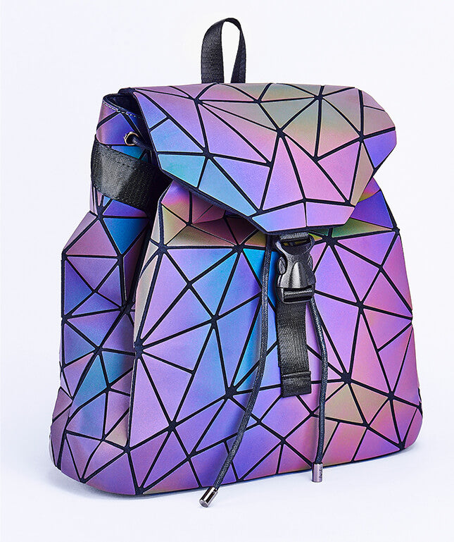 Reflektierender Farbwechselnder Geometrischer Rucksack für Frauen | Brehn