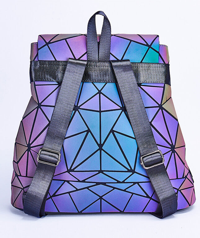 Reflektierender Farbwechselnder Geometrischer Rucksack für Frauen | Brehn