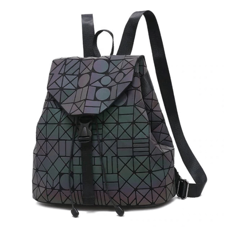 Reflektierender Farbwechselnder Geometrischer Rucksack für Frauen | Brehn