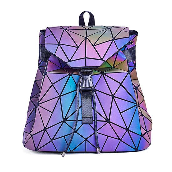 Reflektierender Farbwechselnder Geometrischer Rucksack für Frauen | Brehn