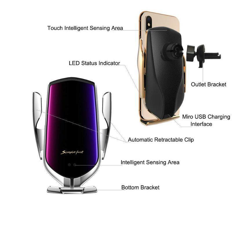 Smart Wireless Automatic Sensor Auto Telefon Halter Ladegerät | Brehn