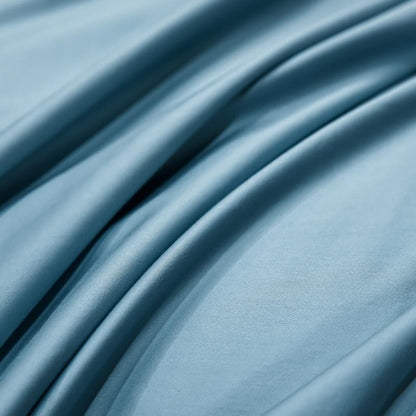 Hellblaues Superheld 1000 TC Bettbezug-Set – ultra-weiche ägyptische Baumwolle mit Satin-Finish | Brehn