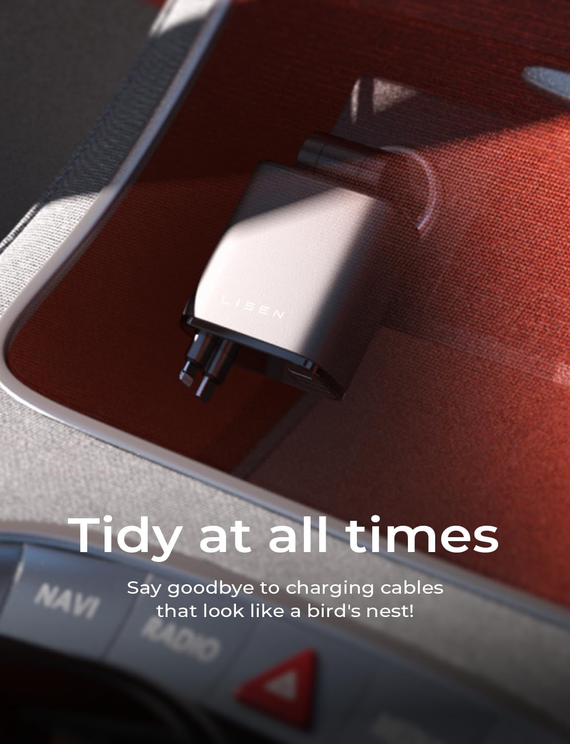 Brehn | Teleskop-Ladegerät fürs Auto 69W USB C