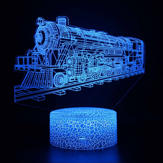Vintage 3D-Lampenlokomotive