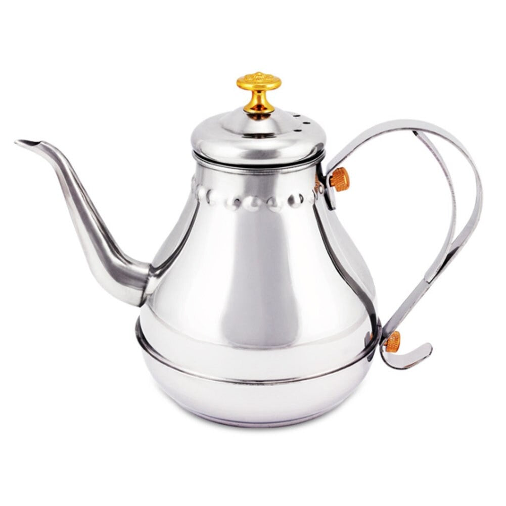 Langer Edelstahl Mundtopf Kessel mit Milchfilter-Infuser Oolong Teekanne | Brehn