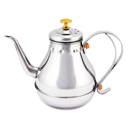 Langer Edelstahl Mundtopf Kessel mit Milchfilter-Infuser Oolong Teekanne | Brehn