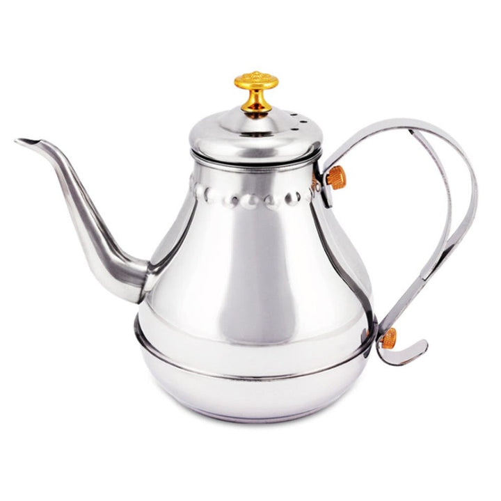Langer Edelstahl Mundtopf Kessel mit Milchfilter-Infuser Oolong Teekanne | Brehn
