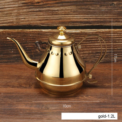 Langer Edelstahl Mundtopf Kessel mit Milchfilter-Infuser Oolong Teekanne | Brehn