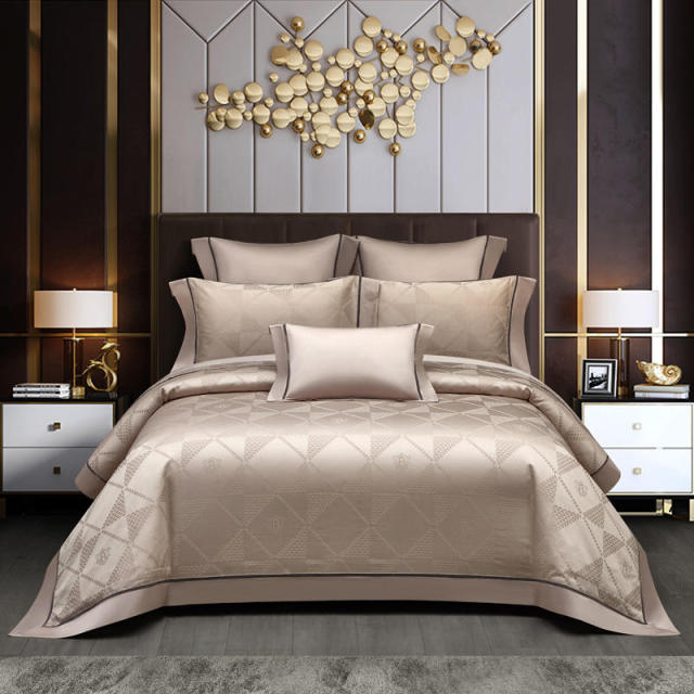 Lounge Bettwäsche Set – 1000 TC ägyptische Baumwolle mit Art Deco Design | Brehn