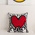 Love Heart Sofa Kissen in weichem Plüschstoffdesign | Brehn