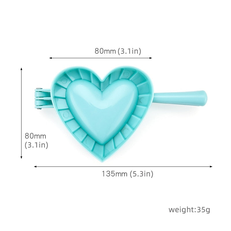 Love Shape Dumpling Mold Plastic Mold Large Kitchen Accessories | Brehn