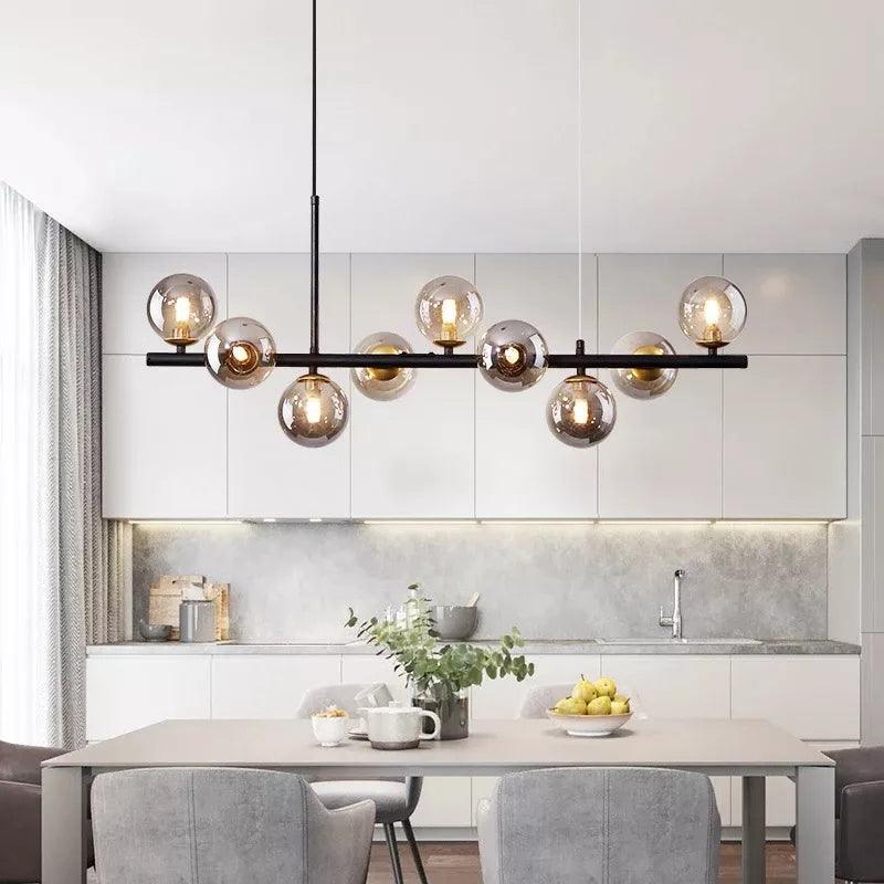 Brehn | Moderne Eleganz - Lange Kronleuchter - Ambiente-Beleuchtung - Raffiniertes Design