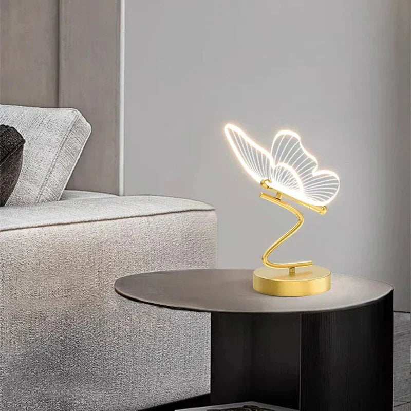Brehn | Luxus Schmetterling LED Tischlampe - ButterflyLuxe