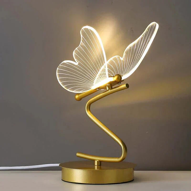 Brehn | Luxus Schmetterling LED Tischlampe - ButterflyLuxe