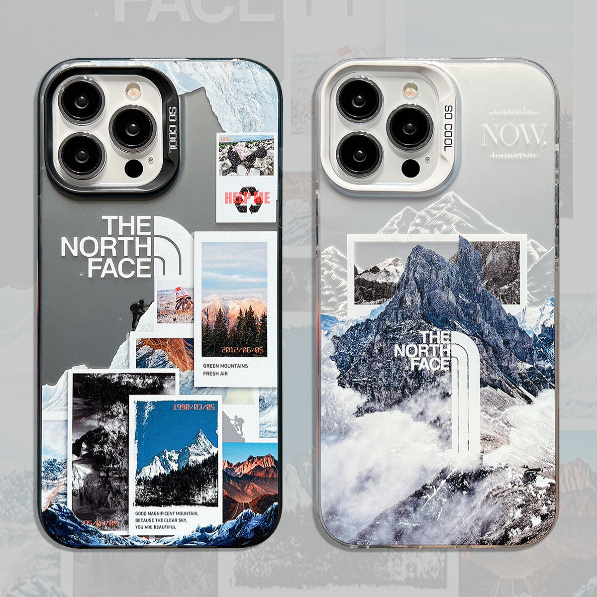 Galvanische Buchstaben Snow Mountain Handyhülle für iPhone