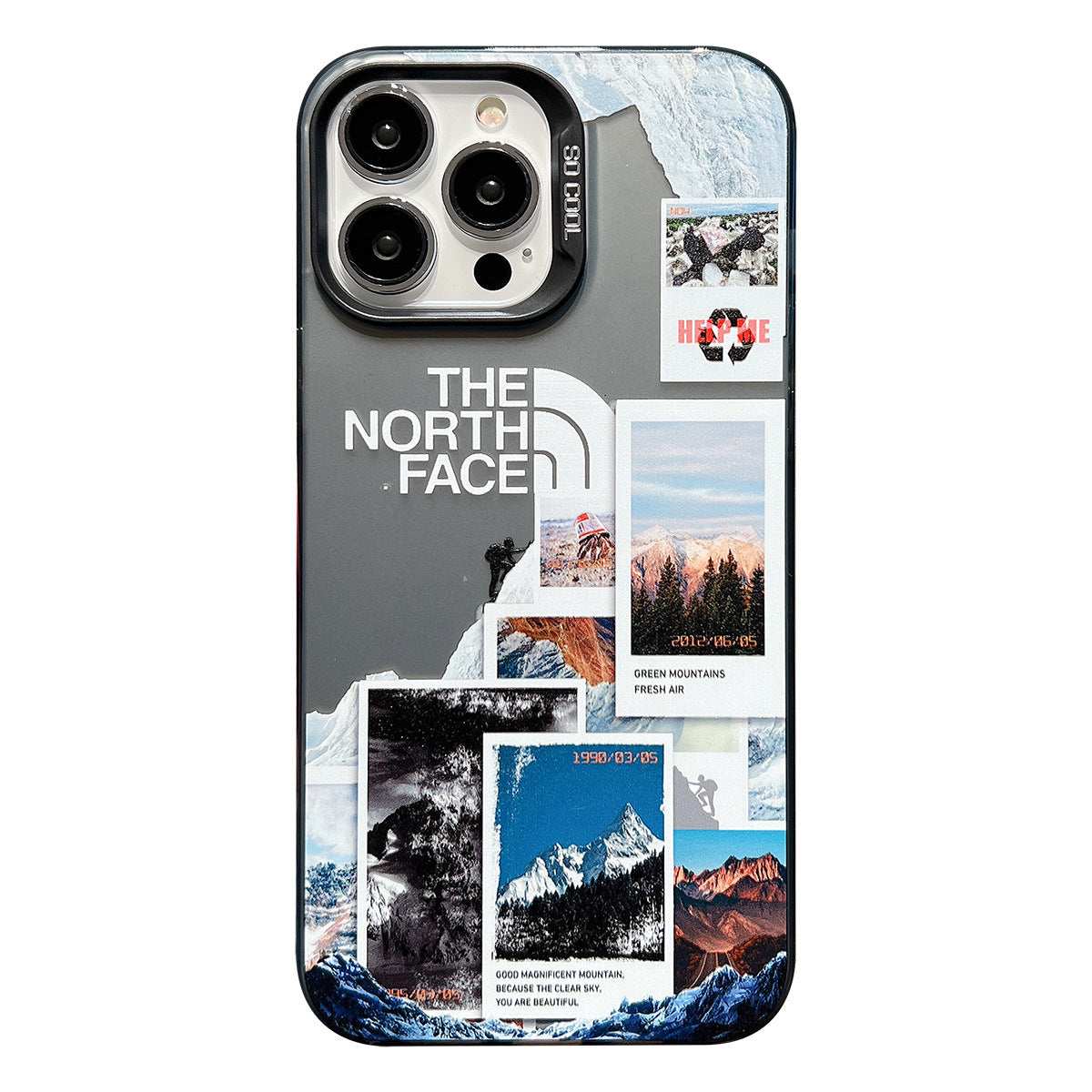 Galvanische Buchstaben Snow Mountain Handyhülle für iPhone