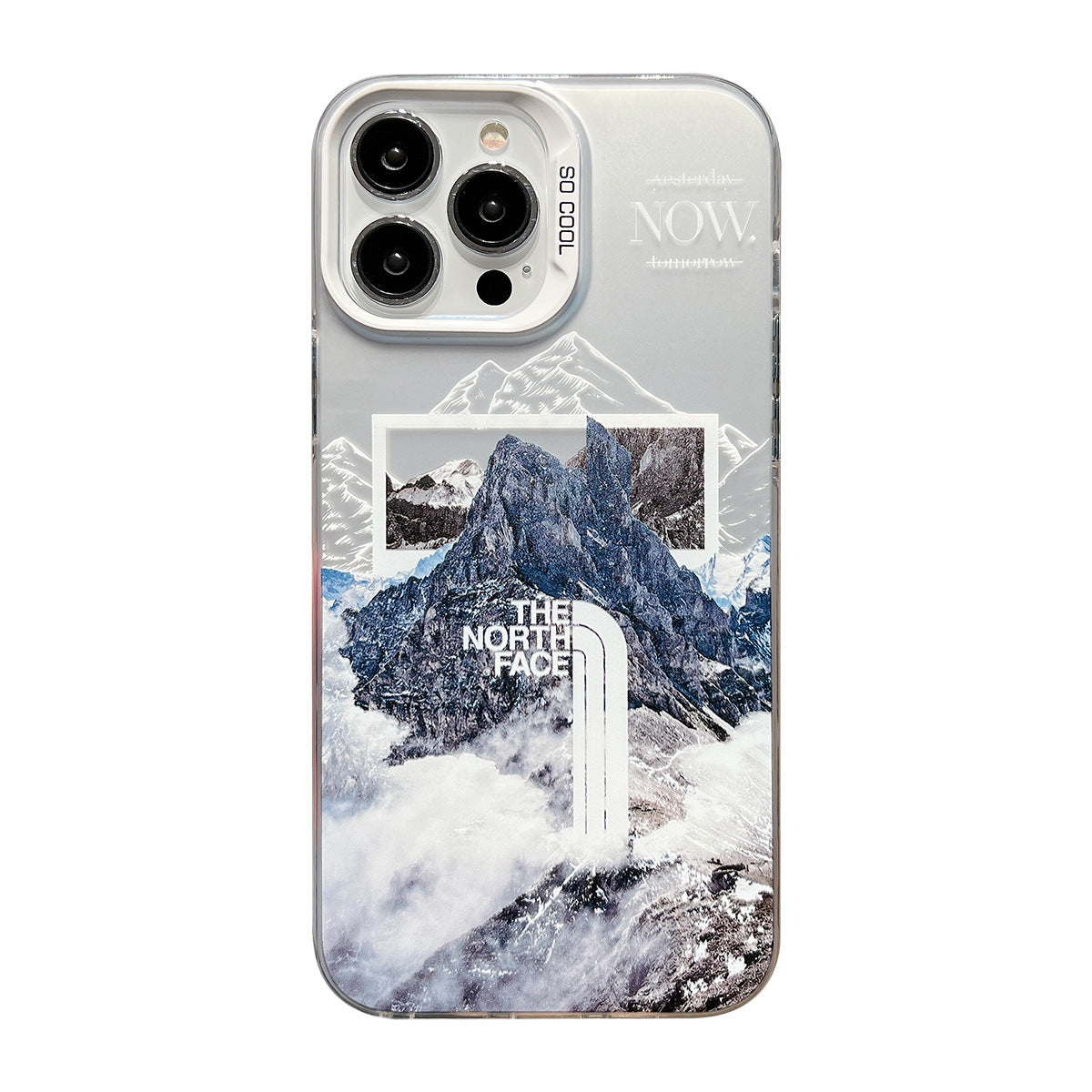 Galvanische Buchstaben Snow Mountain Handyhülle für iPhone
