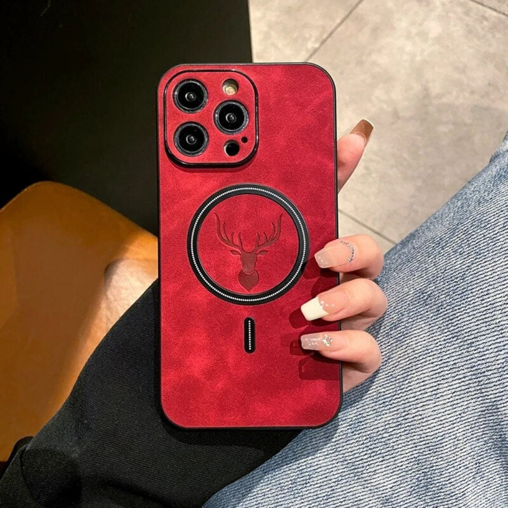 Magnetische Schutzhülle aus Leder fürs Handy